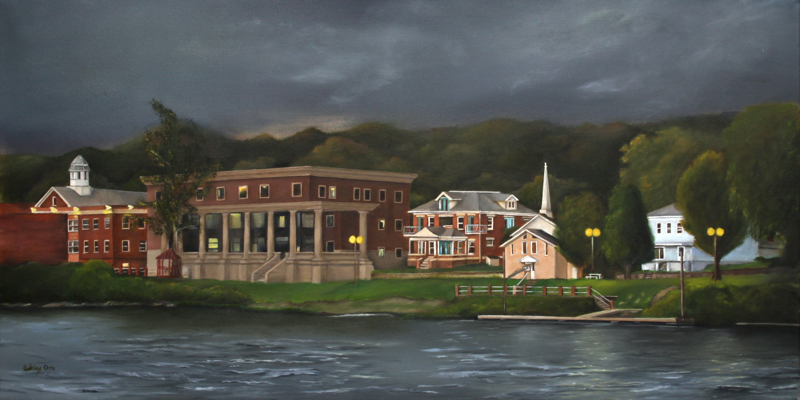Wellsburg oil painting by Ashley Otto